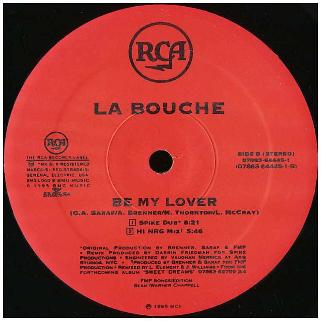 LA BOUCHE - BE MY LOVER | 12'' MAXI SINGLE USADO