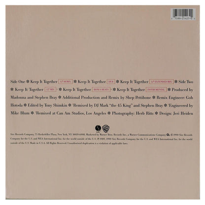 MADONNA - KEEP IT TOGETHER | 12" MAXI SINGLE USADO