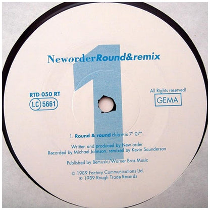 NEW ORDER - ROUND & ROUND | 12'' MAXI SINGLE USADO
