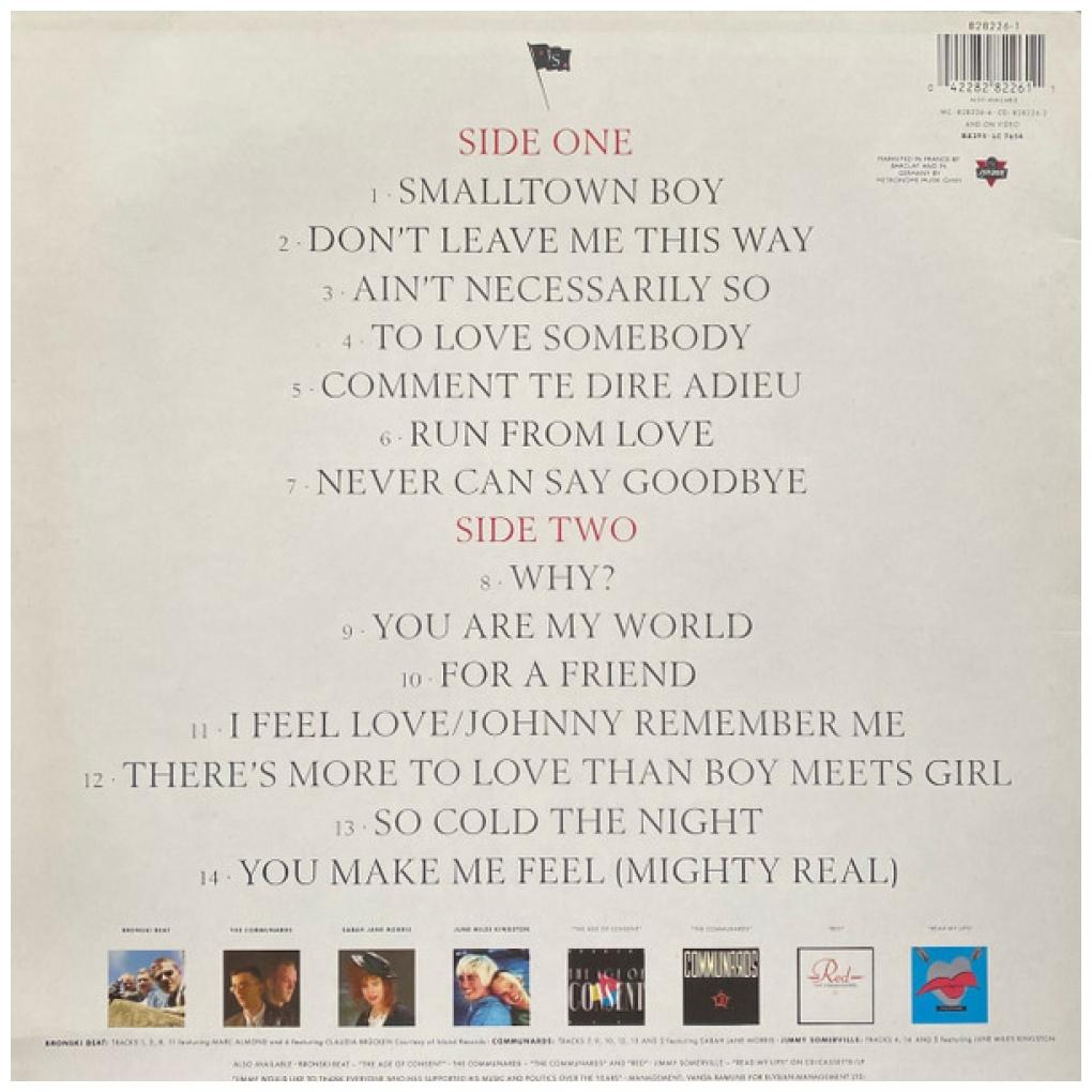 JIMMY SOMERVILLE - THE SINGLES COLLECTION 1984-1990 | VINILO USADO