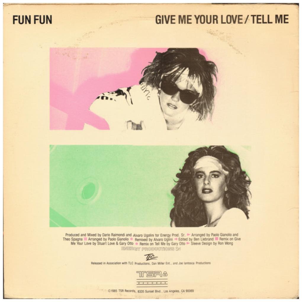 FUN FUN - GIVE ME YOUR LOVE | 12" MAXI SINGLE VINILO USADO
