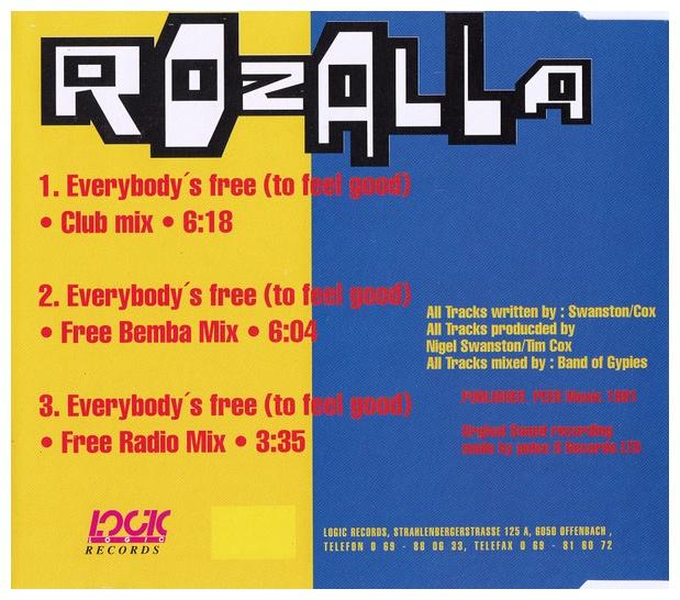 ROZALLA - EVERYBODY S FREE | CD SINGLE USADO