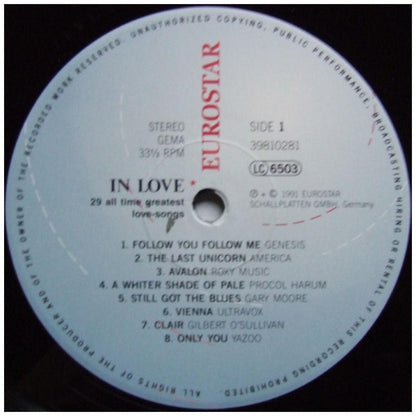 IN LOVE - 29 ALL TIME GREATEST LOVE SONGS (2LP) | VINILO USADO