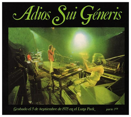 SUI GENERIS - ADIOS SUI GENERIS 1 (DIGIPACK) | CD