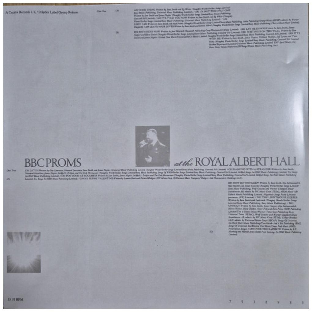 SAM SMITH - BBC PROMS AT THE ROYAL (2LP) | VINILO