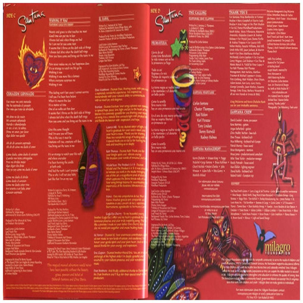 SANTANA - SUPERNATURAL (VINYL COLOURED BLUE) -2LP | VINILO