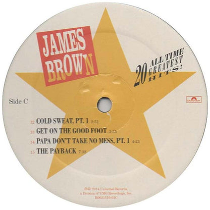 JAMES BROWN - 20 ALL-TIME GREATEST HITS (2LP) | VINILO