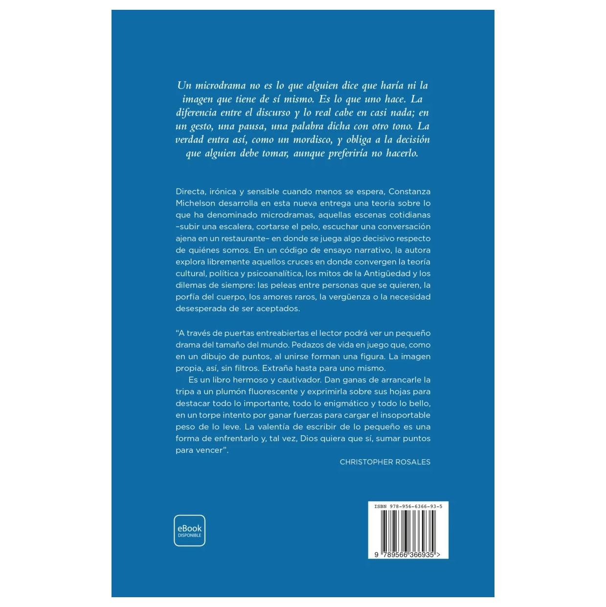 MICRODRAMAS (TAPA RÚSTICA) - CONSTANZA MICHELSON | LIBRO
