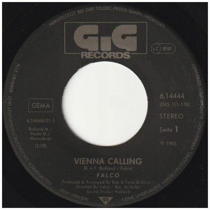 FALCO - VIENNA CALLING | 7" SINGLE USADO