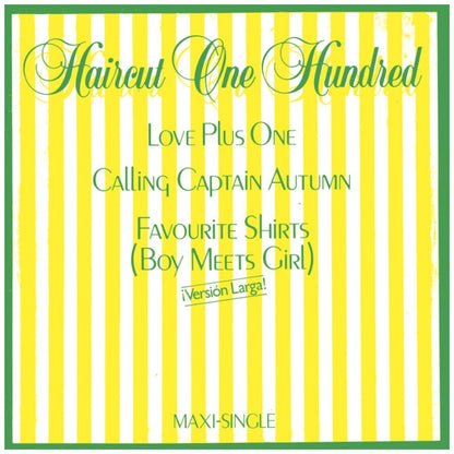 HAIRCUT ONE HUNDRED - LOVE PLUS ONE/FAVORITE SHIRTS | 12'' MAXI SINGLE USADO