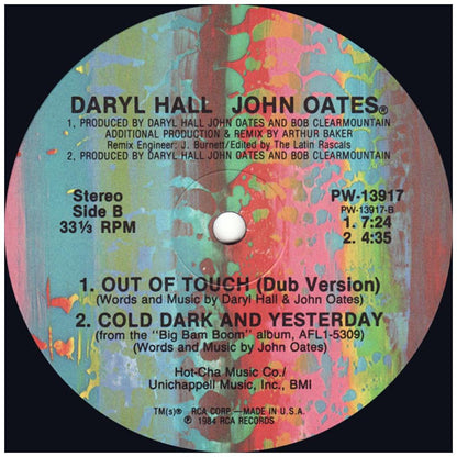 DARYL HALL & JOHN OATES - OUT OF TOUCH | 12'' MAXI SINGLE USADO