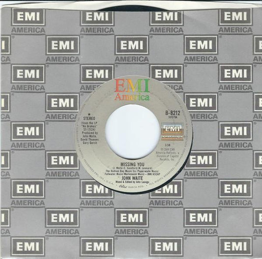 JOHN WAITE - MISSING YOU | 7" SINGLE VINILO USADO