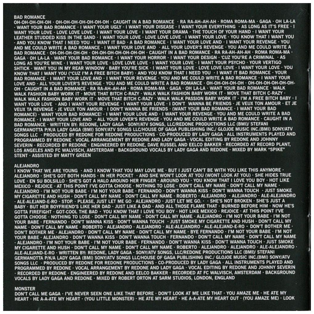LADY GAGA - THE FAME MONSTER | CD