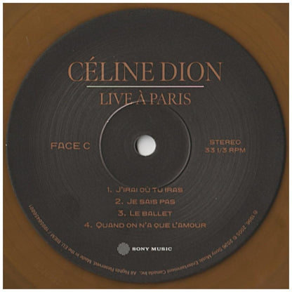 CELINE DION - LIVE A PARIS (2LP/GOLDEN TAN VINYL/140G) | VINILO