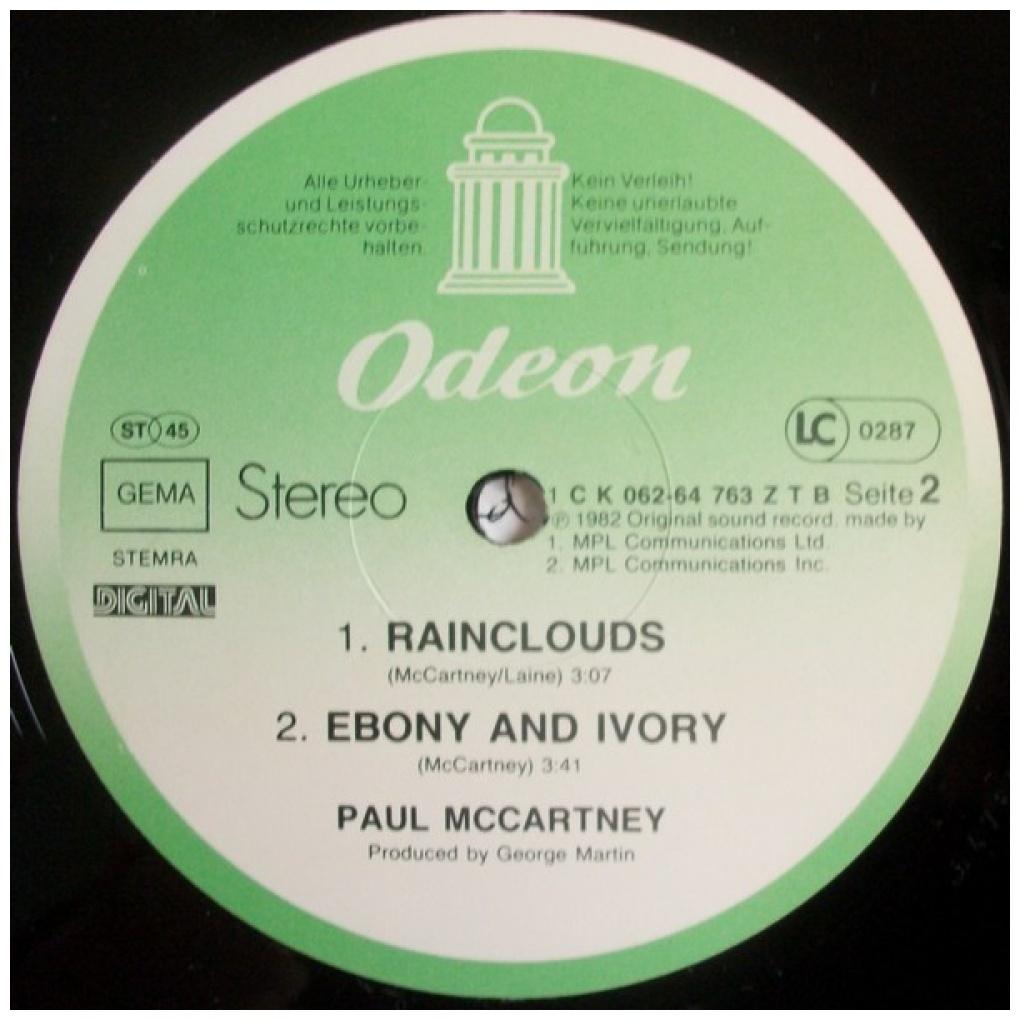 PAUL McCARTNEY - EBONY AND IVORY | 12'' MAXI SINGLE USADO