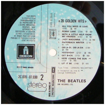 BEATLES - 20 GOLDEN HITS (MADE IN FRANCE) | VINILO USADO