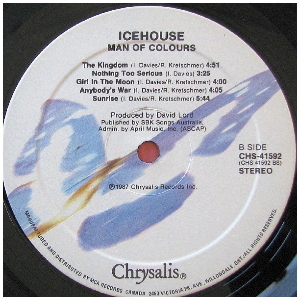 ICEHOUSE - MAN OF COLOURS | VINILO USADO