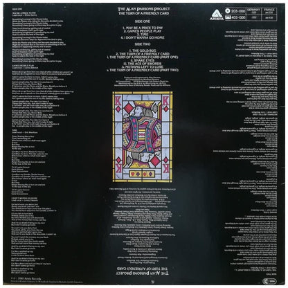 ALAN PARSONS PROJECT - THE TURN OF A FRIENDLY CARD | VINILO USADO