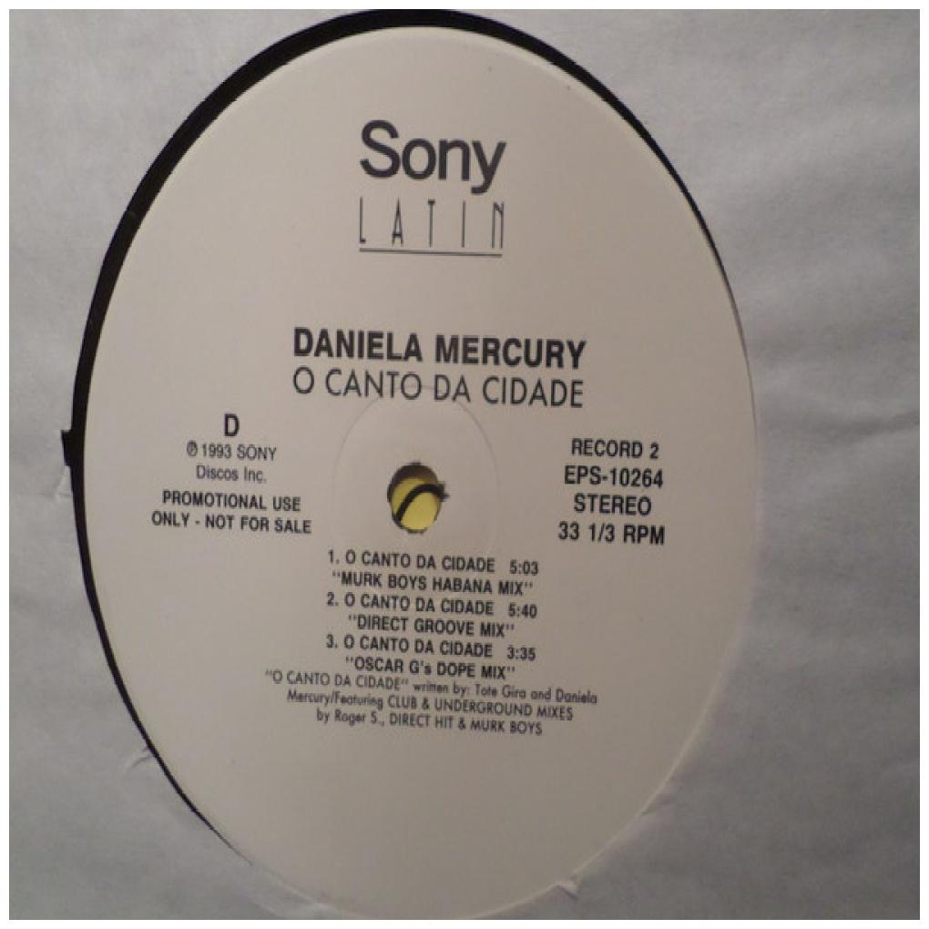 DANIELA MERCURY - O CANTO DA CIDADE (2LP) (VDE-NUEVO/SELLADO) (PROMO COPY) | 12'' MAXI SINGLE USADO