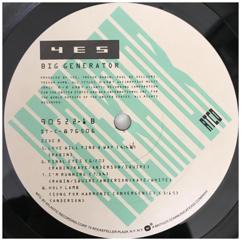 YES - BIG GENERATOR | VINILO USADO