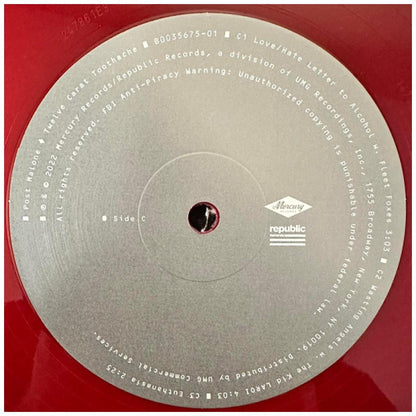 POST MALONE - TWELVE CARAT TOOTHACHE (EXCLUSIVE OPAQUE RED VINYL) | VINILO