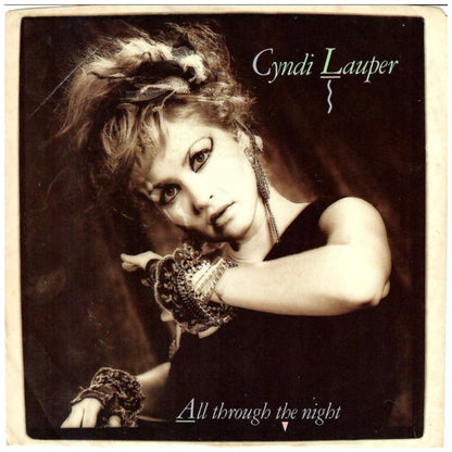 CYNDI LAUPER - ALL THROUGH THE NIGHT | 7" SINGLE USADO