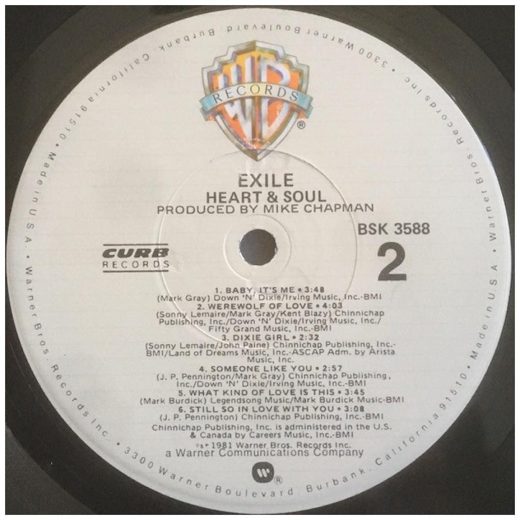 EXILE - HEART & SOUL | VINILO USADO
