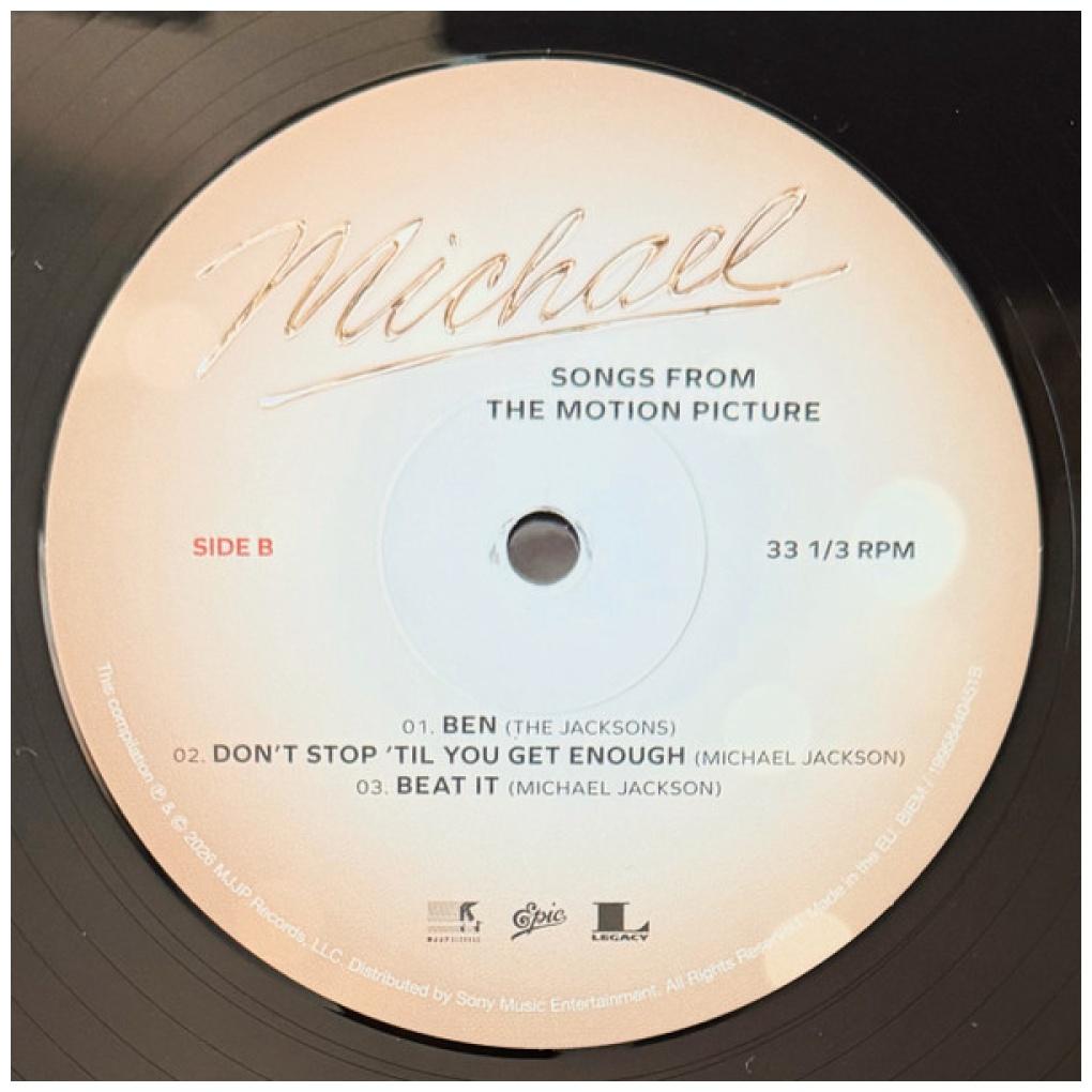 MICHAEL JACKSON - MICHAEL: SONGS FROM THE MOTION PICTURE (2LP) (BLACK ICE VINYL) (140GRS) | VINILO