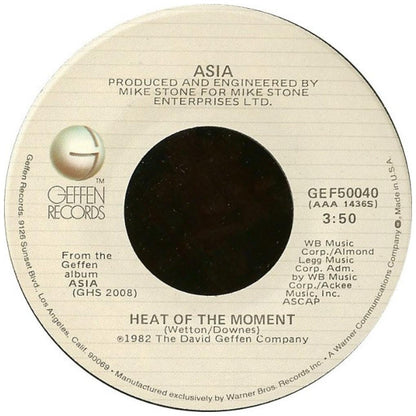 ASIA - HEAT OF THE MOMENT | 7" SINGLE USADO