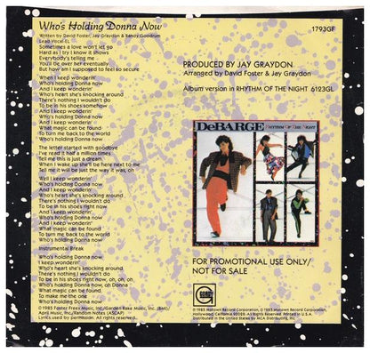 DEBARGE - WHO S HOLDING DONNA NOW | 7" SINGLE USADO