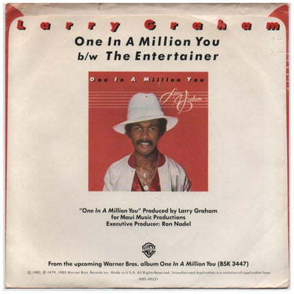 LARRY GRAHAM - ONE IN A MILLION YOU | 7" SINGLE USADO