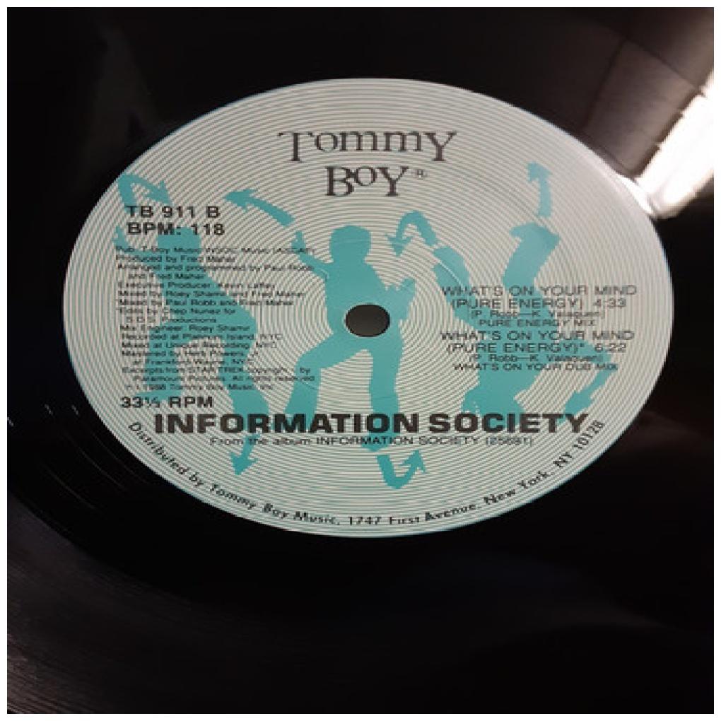 INFORMATION SOCIETY - WHAT'S ON YOUR MIND (PURE ENERGY) | 12'' MAXI SINGLE USADO