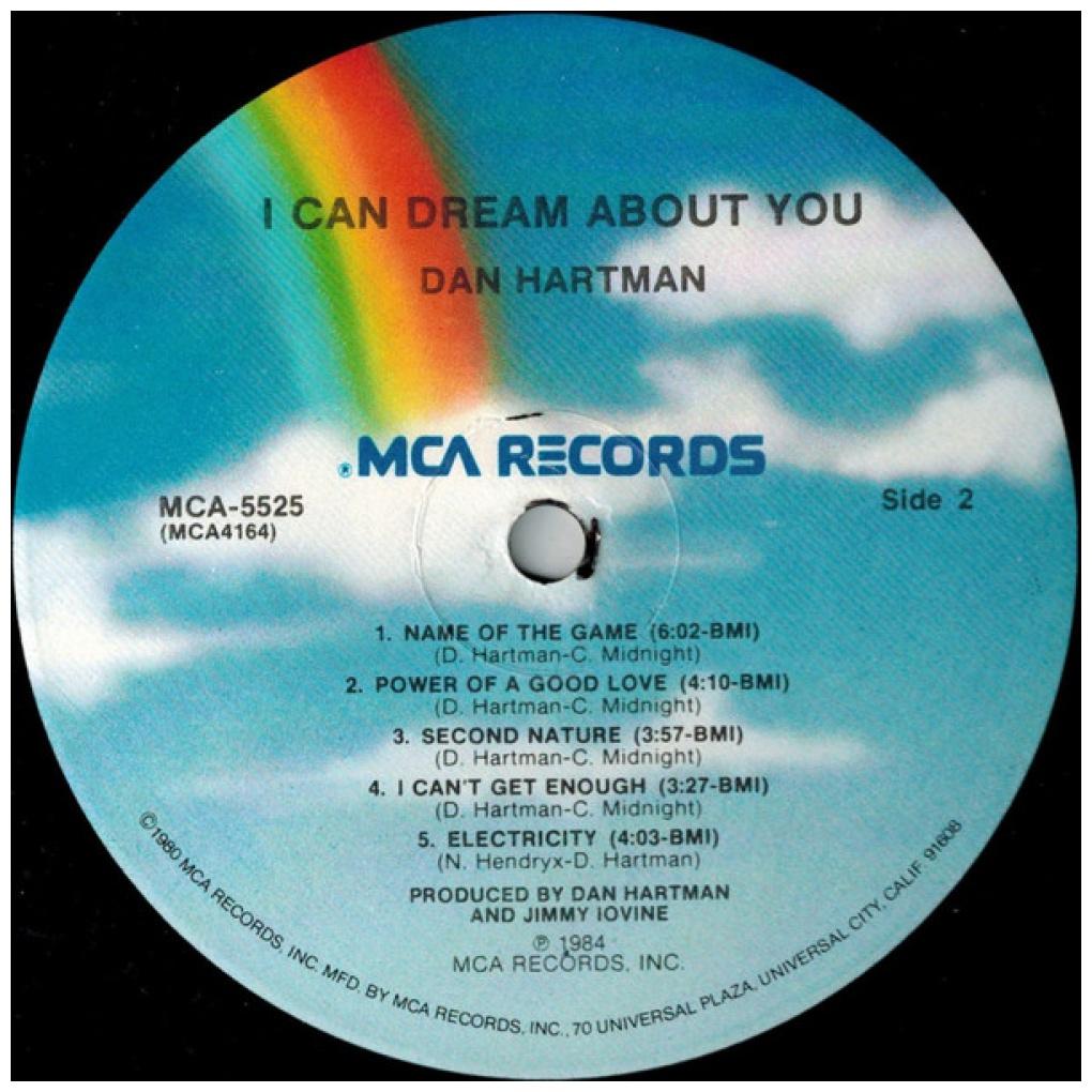 DAN HARTMAN - I CAN DREAM ABOUT YOU (VDE NUEVO/SELLADO) | VINILO USADO