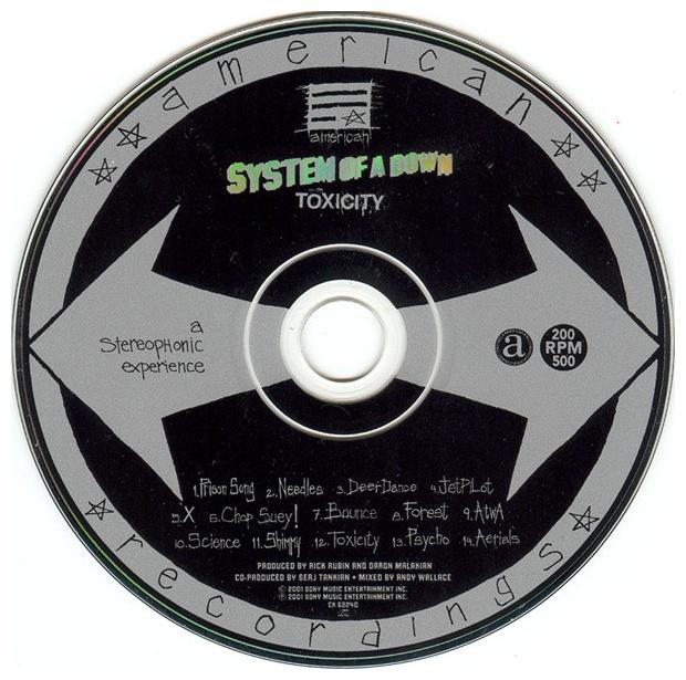 SYSTEM OF A DOWN - TOXICITY | CD