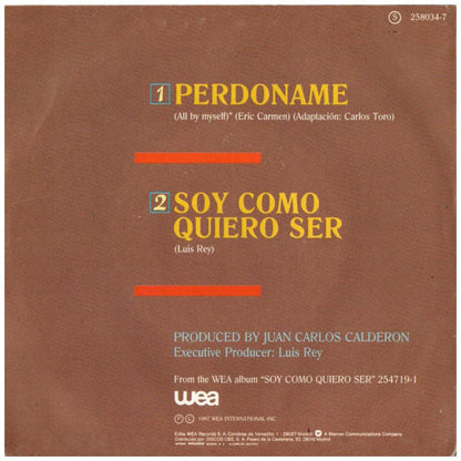 LUIS MIGUEL - PERDONAME/SOY COMO QUIERO SER (PROMO COPY) | 7" SINGLE USADO