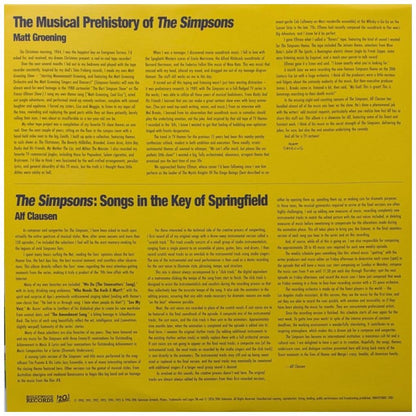 THE SIMPSONS - SONGS IN THE KEY OF SPRINGFIELD (ORIGINAL MUSIC TELEVISION SERIES) (2LP) (YELLOW/PINK VINYL) | VINILO