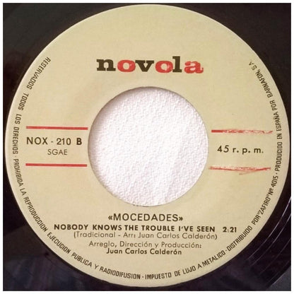 MOCEDADES - TOMAME O DEJAME | 7" SINGLE USADO