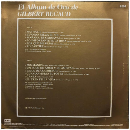 GILBERT BECAUD - EL ALBUM DE ORO (CASTELLANO/FRANCES) | VINILO USADO