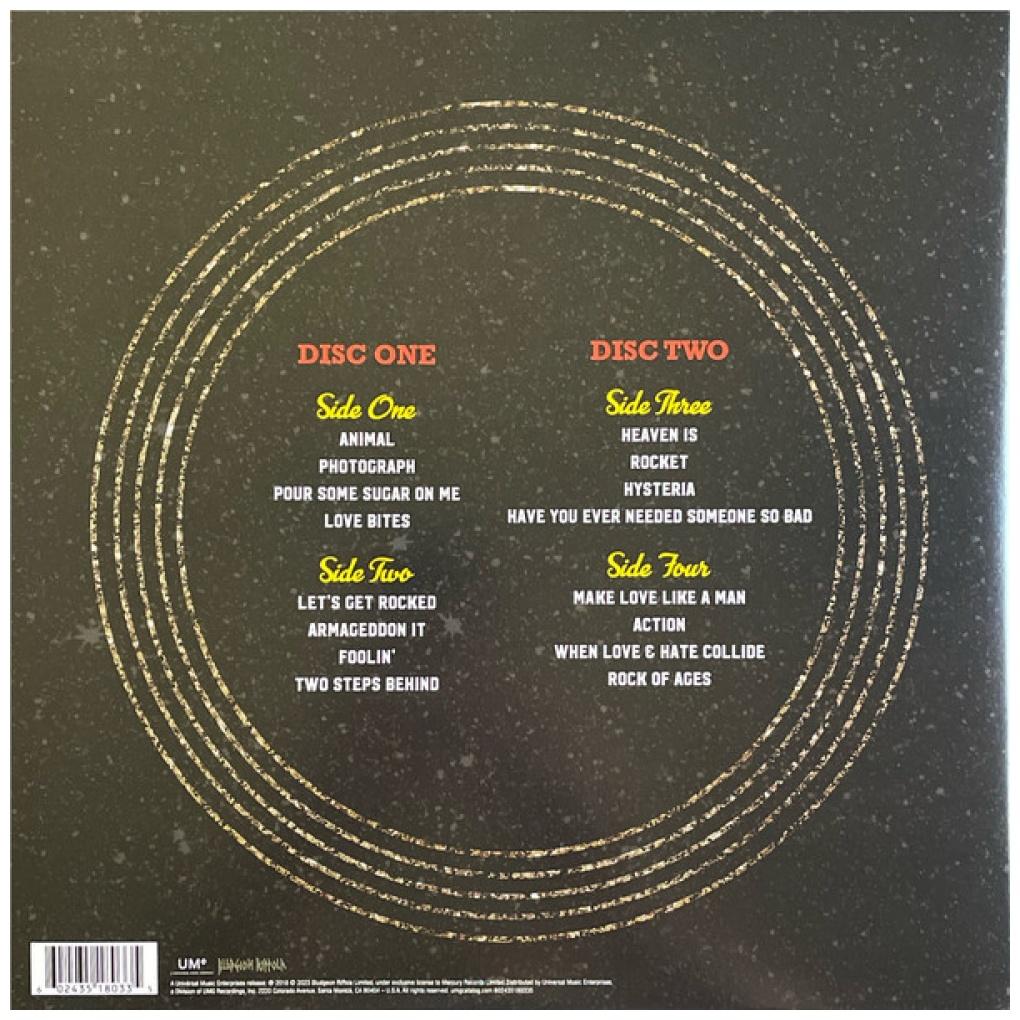 DEF LEPPARD - THE STORY SO FAR: THE BEST OF (2LP) (TRANSLUCENT ORANGE/YELLOW VINYL) | VINILO