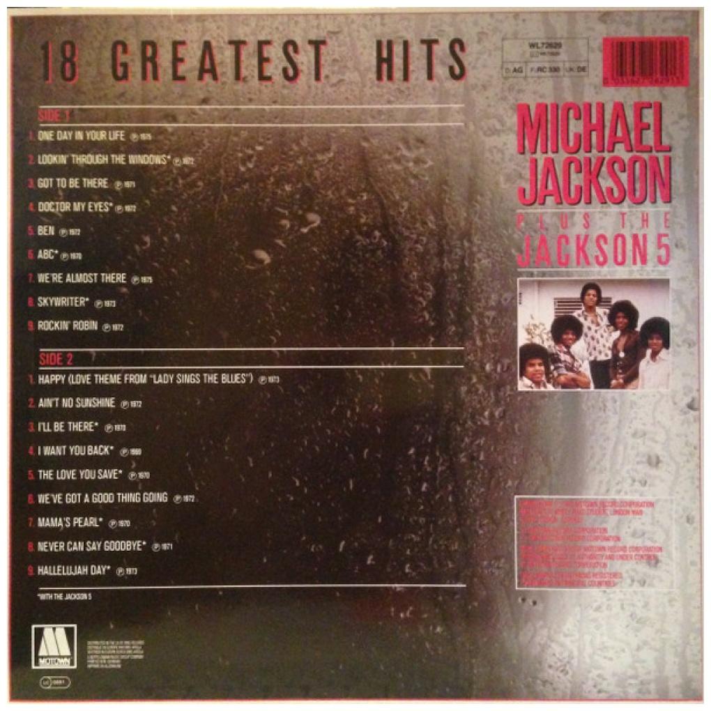 MICHAEL JACKSON AND THE JACKSON 5 - 18 GREATEST HITS | VINILO USADO