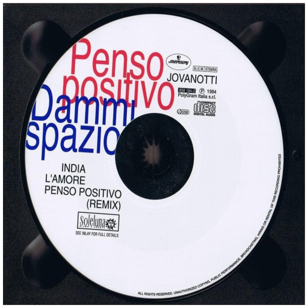 JOVANOTTI - PENSO POSITIVO (CD MAXI SINGLE) | CD