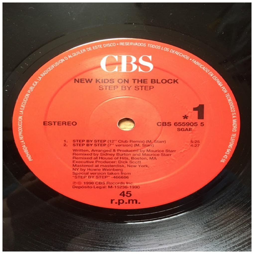 NEW KIDS ON THE BLOCK - STEP BY STEP/THE RIGHT STUFF (SPANISH) | 12" MAXI SINGLE VINILO USADO