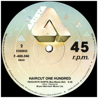 HAIRCUT ONE HUNDRED - LOVE PLUS ONE/FAVORITE SHIRTS | 12'' MAXI SINGLE USADO