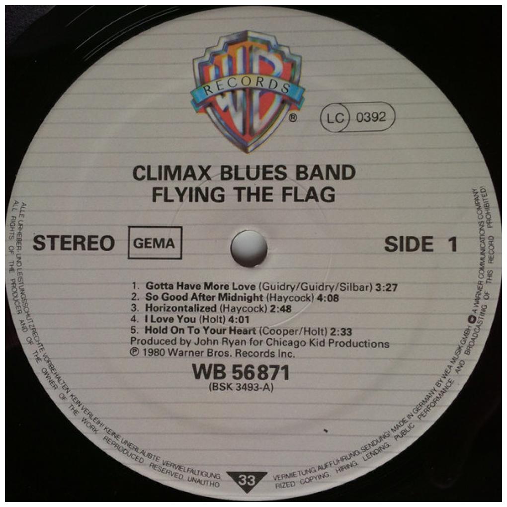 CLIMAX BLUES BAND - FLYING THE FLAG | VINILO USADO