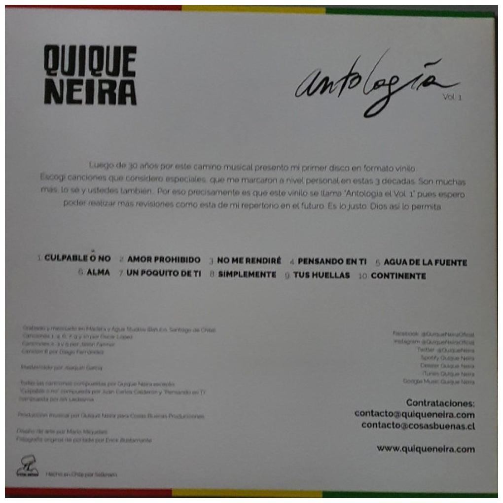 QUIQUE NEIRA - ANTOLOGIA VOL.1 | VINILO