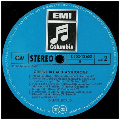 GILBERT BECAUD - ANTHOLOGY (2LP) | VINILO USADO