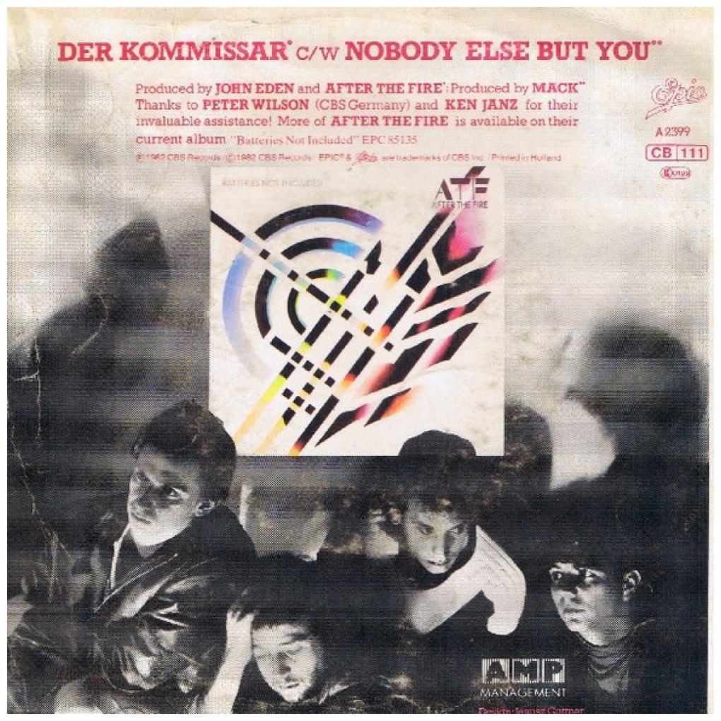 AFTER THE FIRE - DER KOMMISSAR | 7" SINGLE USADO