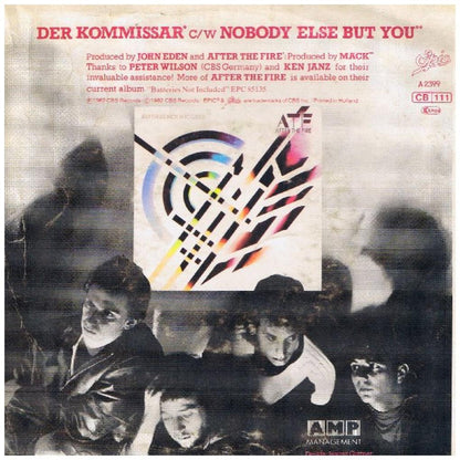 AFTER THE FIRE - DER KOMMISSAR | 7" SINGLE USADO