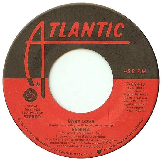 REGINA - BABY LOVE | 7" SINGLE VINILO USADO