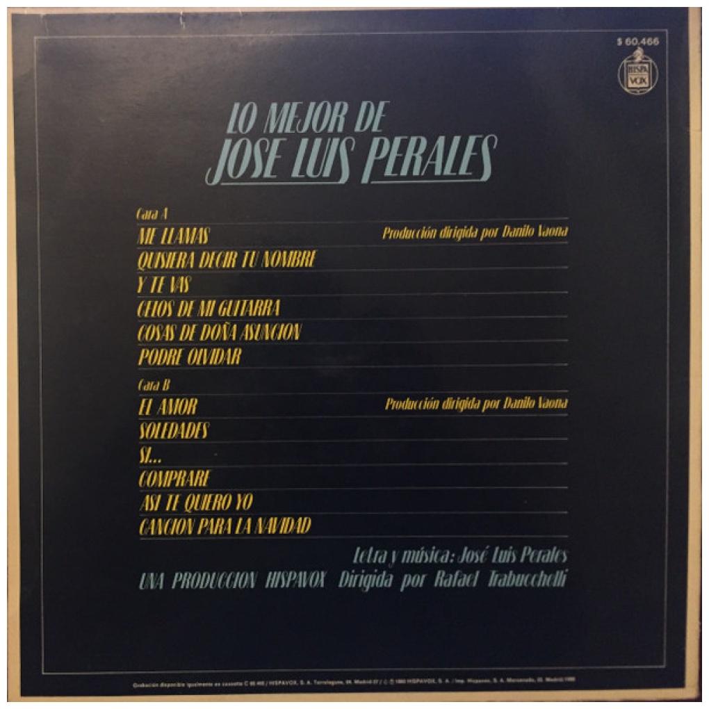JOSE LUIS PERALES - LO MEJOR DE | VINILO USADO